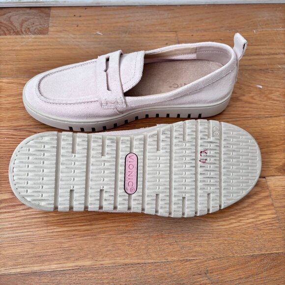 Vionic Uptown Hybrid Penny Loafer in Pink Suede - Picture 12 of 12